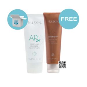 Nu Skin AP24 Whitening Fluoride Toothpaste Free InstaGlow Tanning Gel