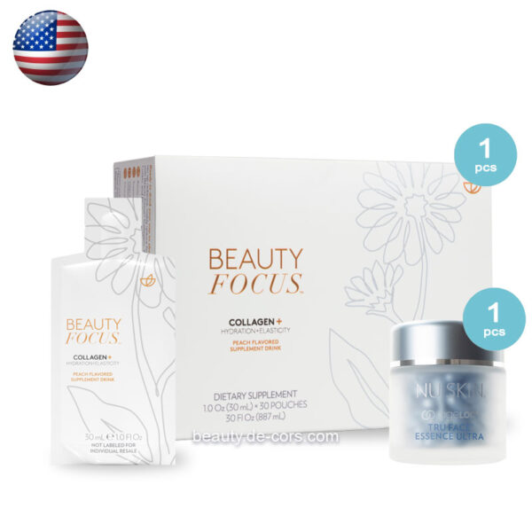 1 Beauty Focus Collagen+ 1 Tru Face Essence Ultra USA