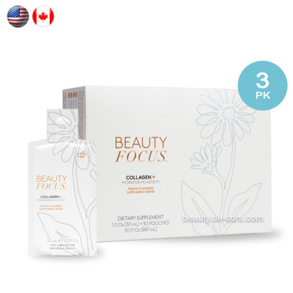 Beauty Focus Collagen+ 3pk USA Canada