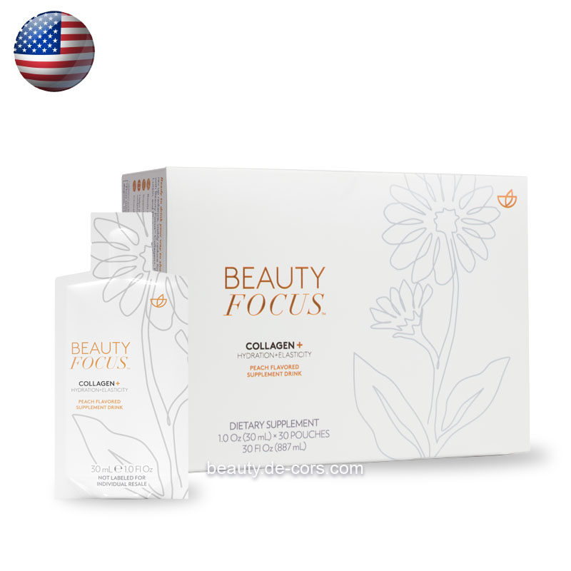 Beauty Focus Collagen+ (USA) - Liquid, 30 pouches in one box.