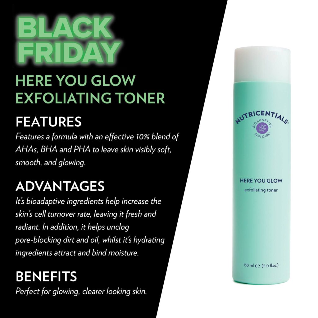 Nutricentials Here You Glow Exfoliating Toner Black Friday Sale