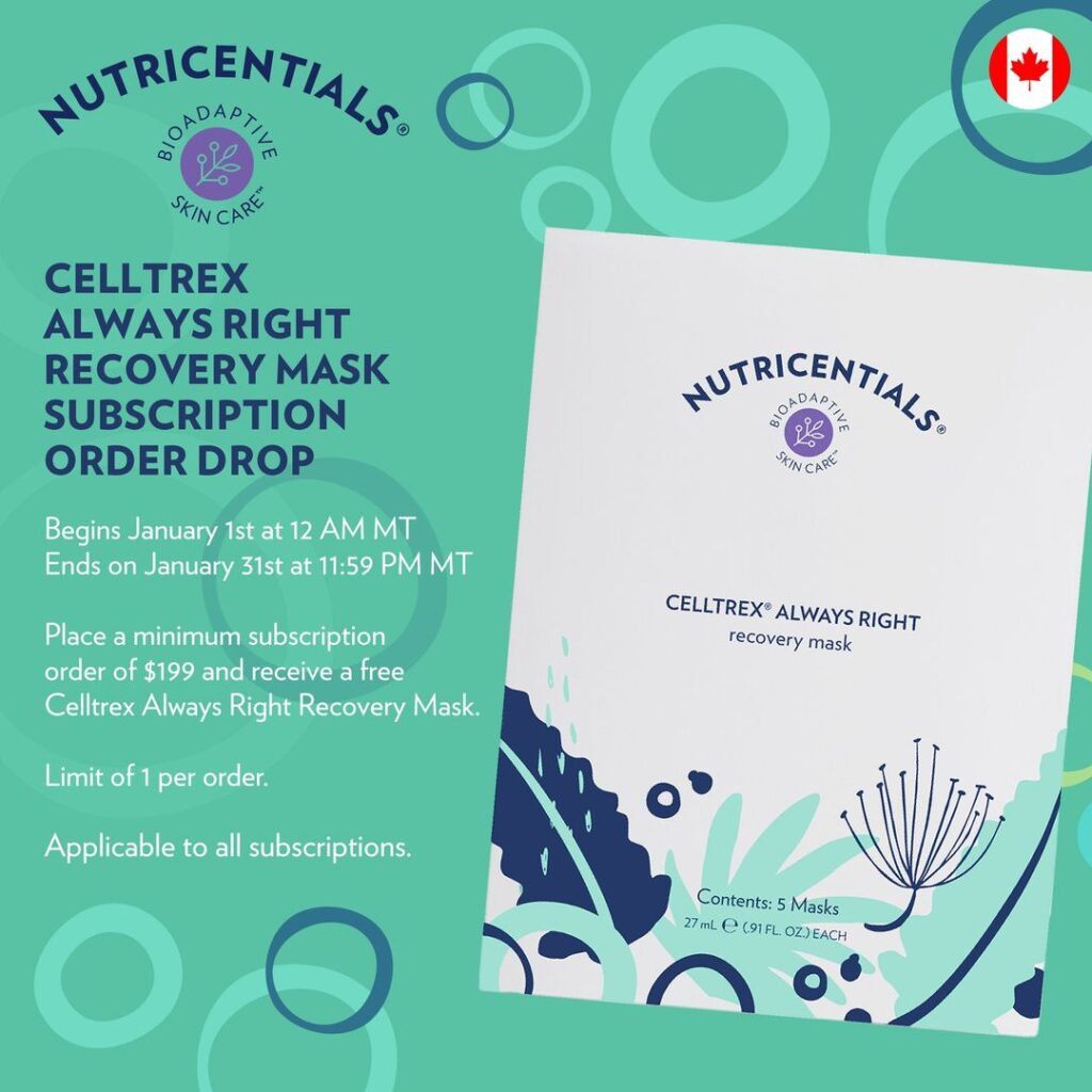 January 2023 Nu Skin Products Give Away - Celltrex Always Right Mask